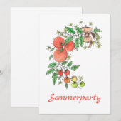 Invitation à la fête d'été (Devant / Derrière)