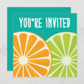 Invitation à la fête d'été (Devant / Derrière)