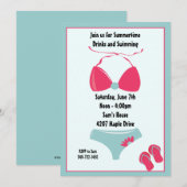 Invitation à la fête d'été (Devant / Derrière)