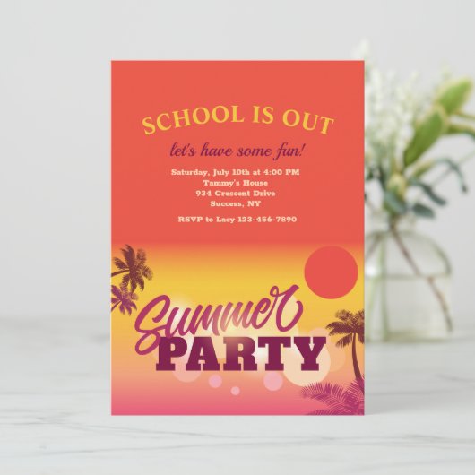 Invitation à la fête d'été (Debout devant)