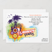 Invitation à la fête d'été (Devant / Derrière)