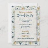 Invitation à la fête d'été à la plage (Devant)