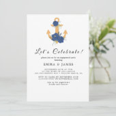 Invitation à la fête d'été à l'ancre florale (Debout devant)