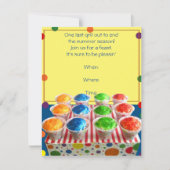 Invitation à la fête d'été de Snowcone (Devant)