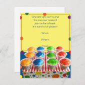 Invitation à la fête d'été de Snowcone (Devant / Derrière)