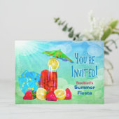 INVITATION À LA FÊTE D'ÉTÉ FIESTA - BOISSON TROPIC (Debout devant)