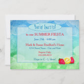 INVITATION À LA FÊTE D'ÉTÉ FIESTA - BOISSON TROPIC (Dos)