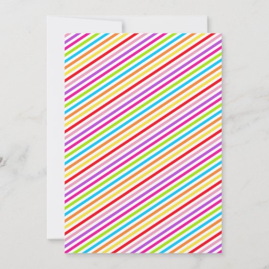 Invitation à la fête d'été Hello (Dos)