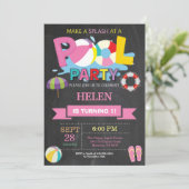 Invitation à la fête d'été piscine Splash Splash F (Debout devant)