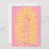 Invitation à la fête d'été rose (Dos)
