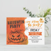 Invitation à la fête d'Halloween (Debout devant)