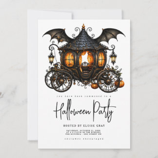 Invitation à la fête d'Halloween