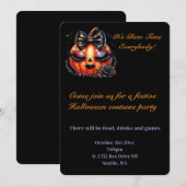Invitation à la fête d'Halloween (Devant / Derrière)