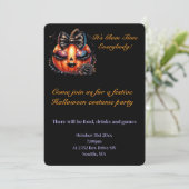 Invitation à la fête d'Halloween (Debout devant)
