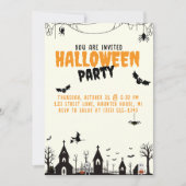Invitation à la fête d'Halloween (Devant)