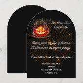 Invitation à la fête d'Halloween (Devant / Derrière)