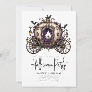 Invitation à la fête d'Halloween