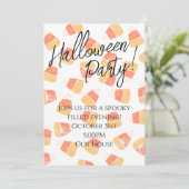 Invitation à la fête d'Halloween  (Debout devant)