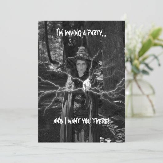 Invitation à la fête d'Halloween (Debout devant)