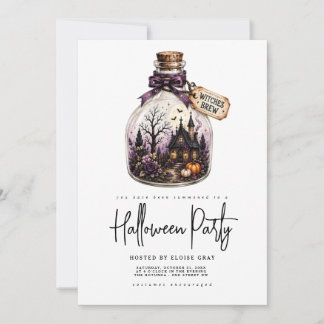 Invitation à la fête d'Halloween