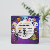 Invitation à la fête d'halloween (Debout devant)