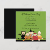 Invitation à la fête d'Halloween (Devant / Derrière)