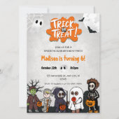 Invitation à la fête d'Halloween (Devant)