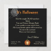 Invitation à la fête d'Halloween (Dos)