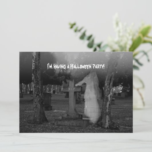 Invitation à la fête d'Halloween (Debout devant)