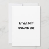 Invitation à la fête d'Halloween (Dos)