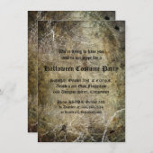 Invitation à la fête d'Halloween (Devant / Derrière)