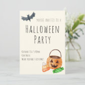 Invitation à la fête d'Halloween (Debout devant)