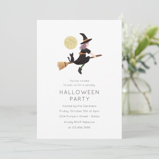 Invitation à la fête d'Halloween (Debout devant)