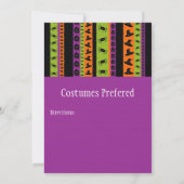 Invitation à la fête d'Halloween (Dos)