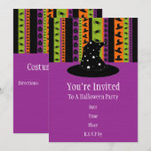Invitation à la fête d'Halloween (Devant / Derrière)