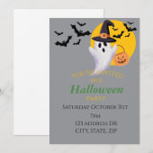 Invitation à la fête d'Halloween (Devant / Derrière)