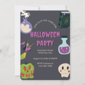 Invitation à la fête d'Halloween (Devant)
