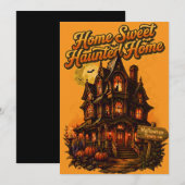 Invitation à la fête d'Halloween (Devant / Derrière)