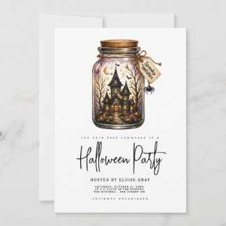 Invitation à la fête d'Halloween