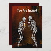 Invitation à la fête d'Halloween (Devant / Derrière)