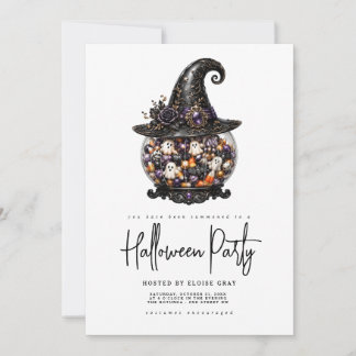 Invitation à la fête d'Halloween