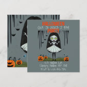 Invitation à la fête d'Halloween (Devant / Derrière)