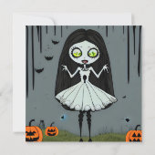 Invitation à la fête d'Halloween (Dos)
