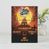 Invitation à la fête d'Halloween (Debout devant)