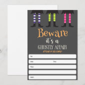 Invitation à la fête d'Halloween (Devant / Derrière)