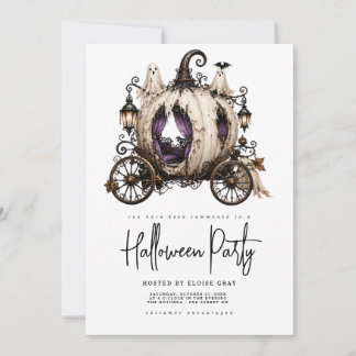 Invitation à la fête d'Halloween