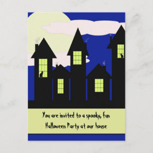 invitation à la fête d'halloween - 2 styles dispon