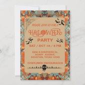 Invitation à la fête d'Halloween adulte modifiable (Devant)