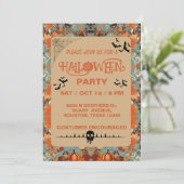 Invitation à la fête d'Halloween adulte modifiable (Debout devant)