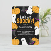 Invitation à la fête d'Halloween 'Amusons-nous à f (Debout devant)
